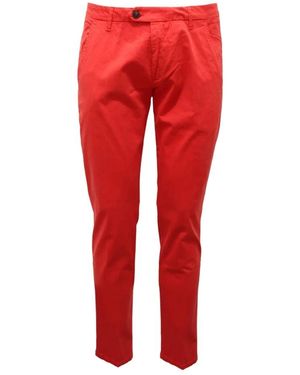 Roy Rogers Slim-Fit Trousers - Red