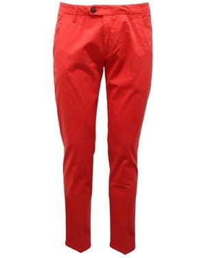 Roy Rogers Slim-Fit Trousers - Red