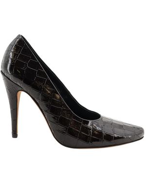 Jude Schoenen ,Bruin ,Leer With Heel - Zwart