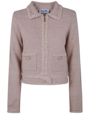Blugirl Blumarine Tweed Jackets - Marrone