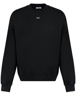 Off-White c/o Virgil Abloh Logo Print Sweatshirt - Zwart