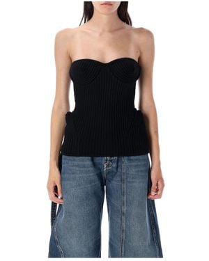 Jean Paul Gaultier Sleeveless Tops - Black