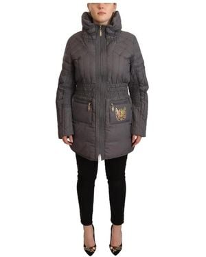 Roccobarocco Giacca trapuntata con zip grigia - Grigio