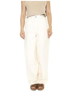 Obey Broeken ,Denim Wide Broeken - Wit