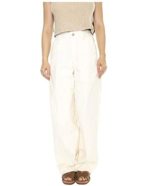 Obey Broeken ,Denim Wide Broeken - Wit