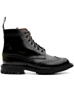 Tricker's Lace-Up Boots - Noir