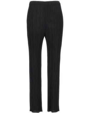 Issey Miyake Straight Trousers - Black