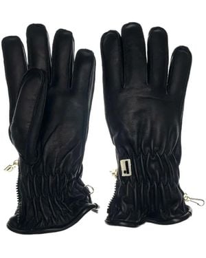 Restelli Guanti Peccary Opossuy Handschuhe - Schwarz