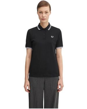 Fred Perry Twin Tipped Shirt - Schwarz