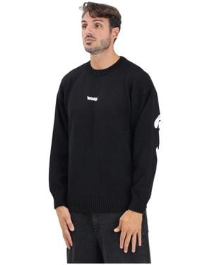 DISCLAIMER Round-Neck Knitwear - Negro