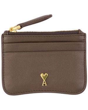 Ami Paris Wallets & Cardholders - Marrón