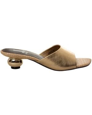Jeannot Heeled Mules - Neutre