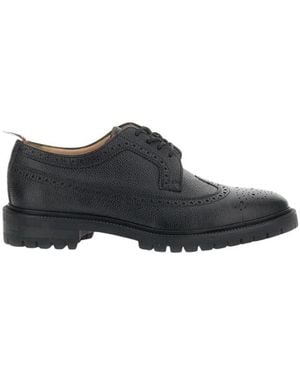 Thom Browne Pebble Grain Longwing Brogue - Blau