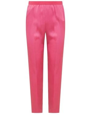 Semicouture Slim-Fit Pants - Pink