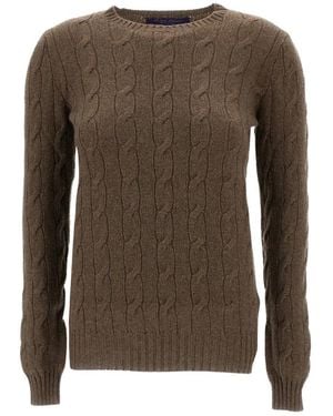 Ralph Lauren Round-Neck Knitwear - Marrón