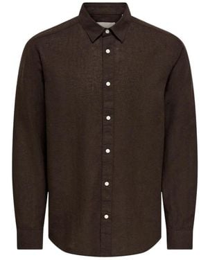 Only & Sons Formal Shirts - Brown