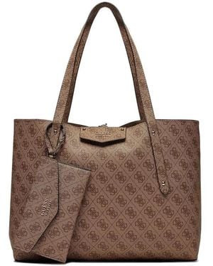 Guess Tote Bags - Marrone