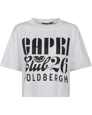 Goldbergh Fitness ,Wit ,Lumea Short Sleeve Top Boxy Fit - Zwart