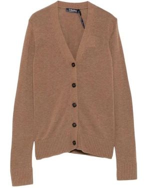 Max Mara Truien & Vesten ,Bruin ,Wol Apollo Wol Cardigan