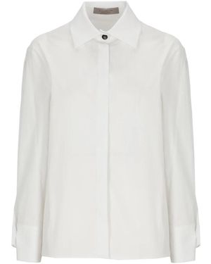 D.exterior Overhemden ,Wit ,Katoen Katoenen Shirt