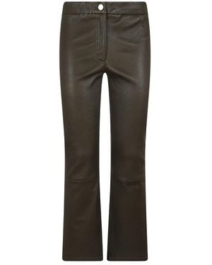Arma Leather Trousers - Grigio