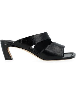 Poeve Heeled Mules - Black
