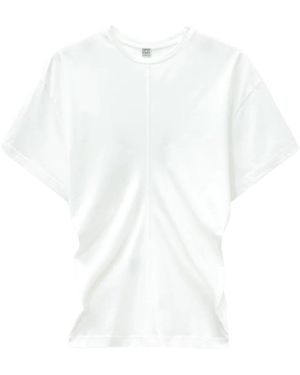 TOTEME Slouch Waist Jersey Top - Wit