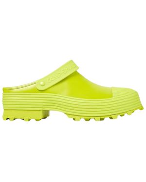Camper Chunky Sole Grüne Herrenschuhe - Gelb