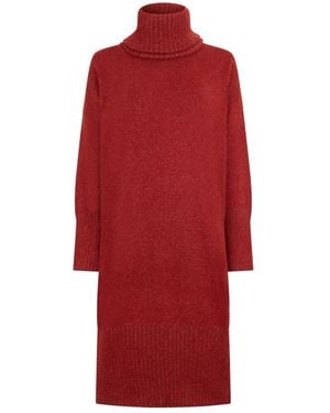 Malo Knitted Dresses - Red