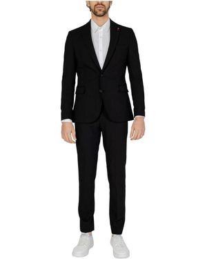 MULISH Single Breasted Suits - Black