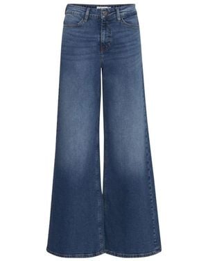 Ichi Wide Jeans - Blu