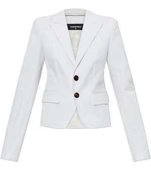 DSquared² Blazer Mit Abnehmbaren Ärmeln - Weiß