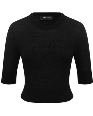 DSquared² Round-Neck Knitwear - Negro