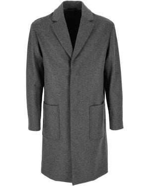 Calvin Klein Single-Breasted Coats - Gris