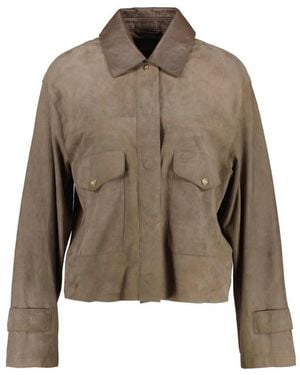 Riani Leather Jackets - Verde