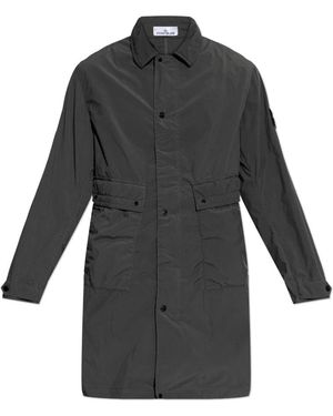 Stone Island Jassen ,Groen ,Parka Met Zakken - Grijs