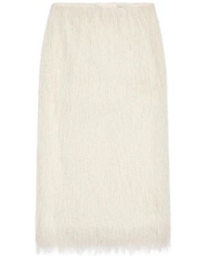 Dries Van Noten Midi Skirts - White
