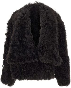 7 For All Mankind Faux Fur & Shearling Jackets - Black