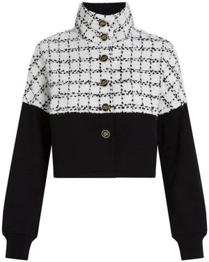 KARL LAGERFELD Jassen ,Zwart ,Sweat Jas - Wit