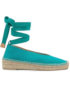 Castañer Espadrille mit 4 cm keilabsatz - Blau