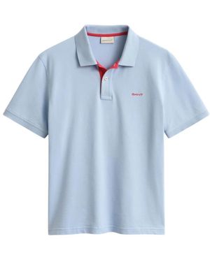 GANT Contrast Piqué Polo - Blauw