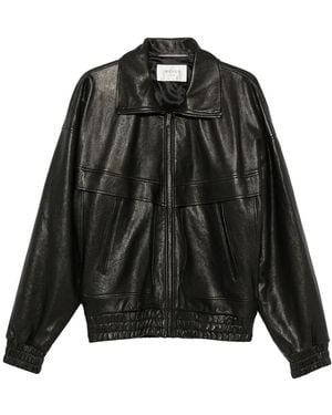 Saint Laurent Leather Jackets - Negro