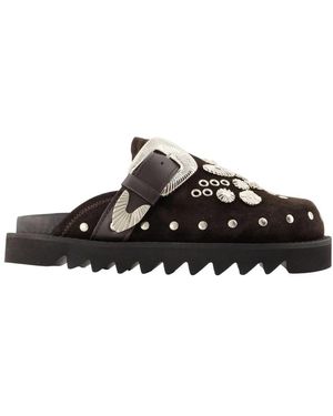 Toga Schoenen ,Bruin ,Mules - Zwart