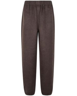 Frankie Shop Delancey Wollen Joggingbroek - Bruin