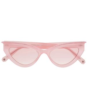 Philipp Plein Accessoires ,Roze ,Statement Zonnebril
