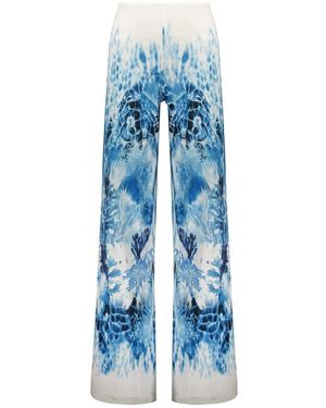 Alberta Ferretti Wide Trousers - Blue