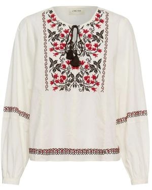 Cream Overhemden ,Wit ,Blouses & Shirts