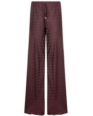 Roberto Cavalli Wide Trousers - Morado