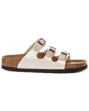 Birkenstock Sliders - White