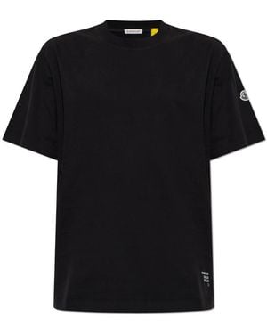 Moncler Tops ,Zwart ,Katoen 7 X Fragment Hiroshi Fujiwara T-Shirt